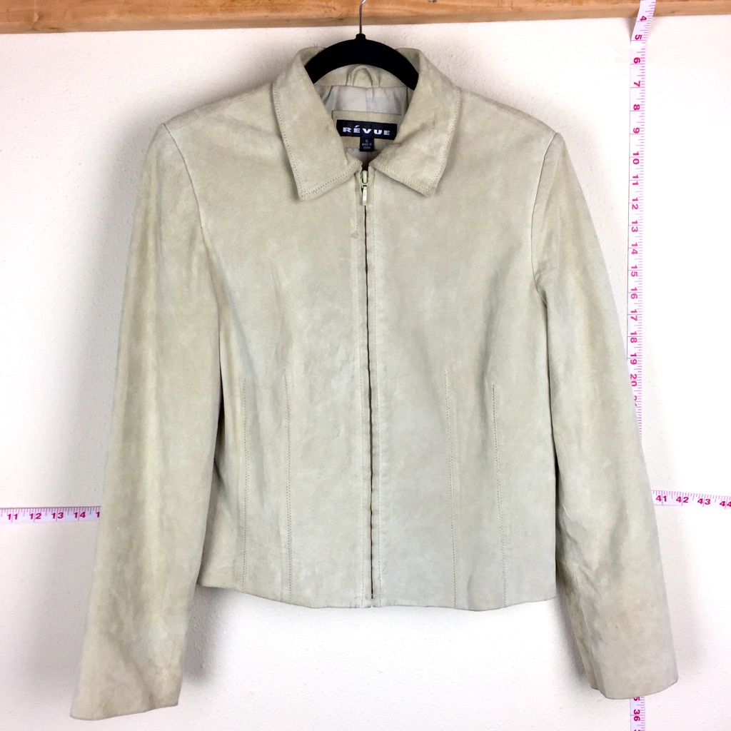 Free Rvue Leather Jacket Cream Buttery Soft 10